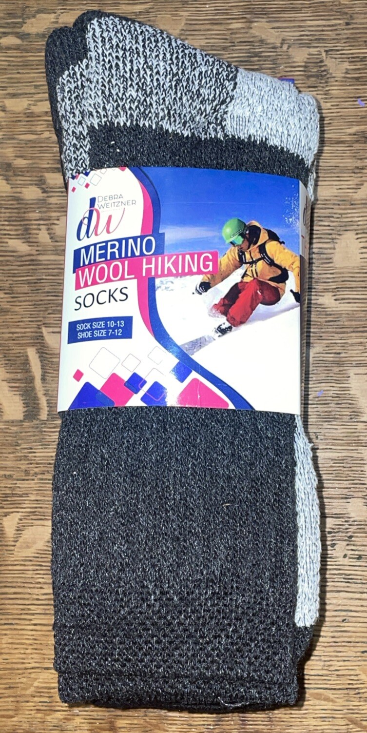 SAOLA Debra Weitzner 3 paia calze scarponi da trekking lana merino suola antiscivolo taglia 10 13