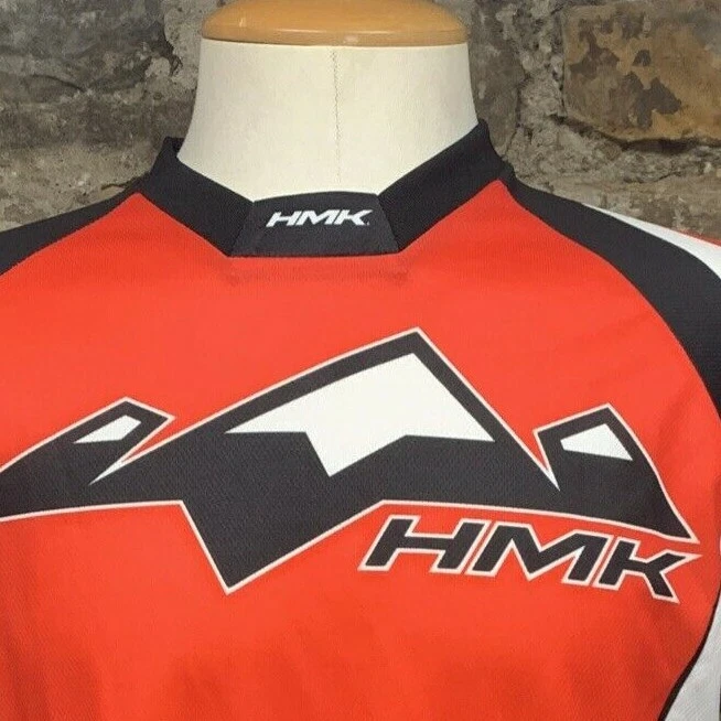 Camiseta deportiva para hombre HMK Racing moto de nieve manga larga talla mediana 100 % poliéster Foto 3 de 4