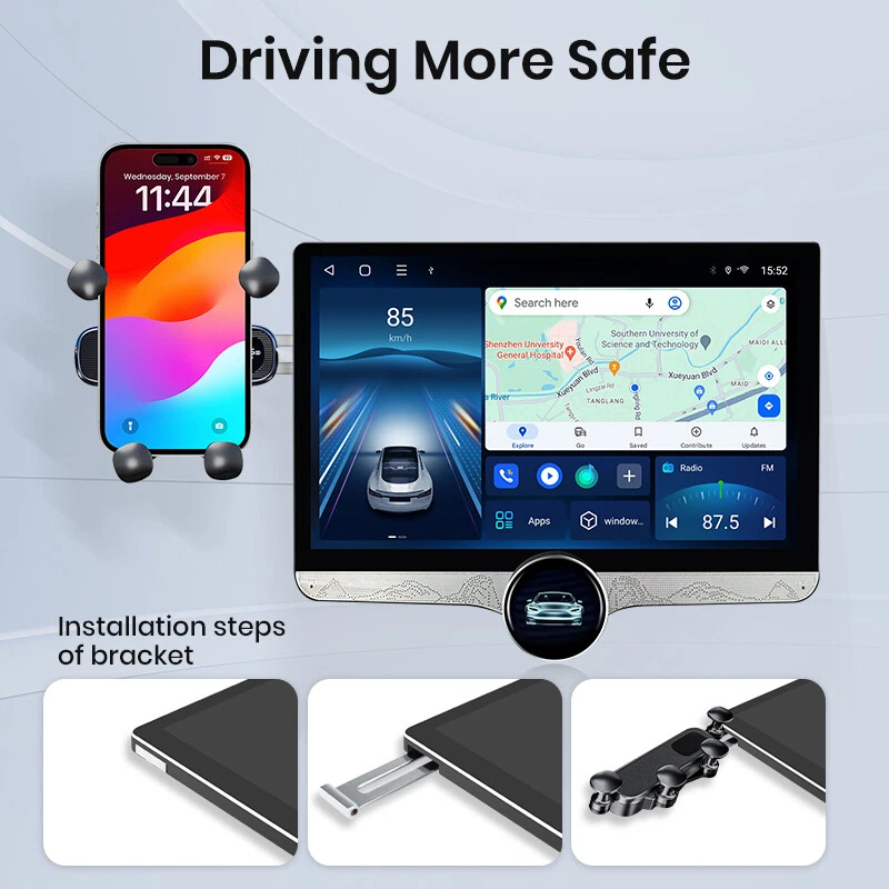 11.5''Carplay Für Peugeot 508 2011-2018 Android 13 Autoradio Navi Auto 6G+128GB - Bild 3 von 4