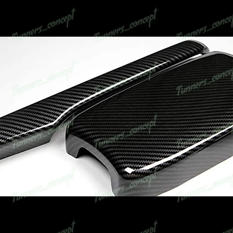 适用于 2016 - 2021 年本田 Civic 10Th 碳纤维风格扶手盒盖中控台 — 第 3/4 张图片