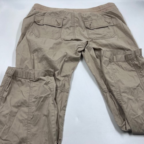 Old Navy Womens Maternity Cargo Pants Straight Leg Size M Beige Tan Casual - Picture 5 of 9