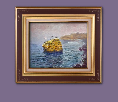 Stunning Oil painting. Foggy Morning. Original. Signed. Impressionist Art.