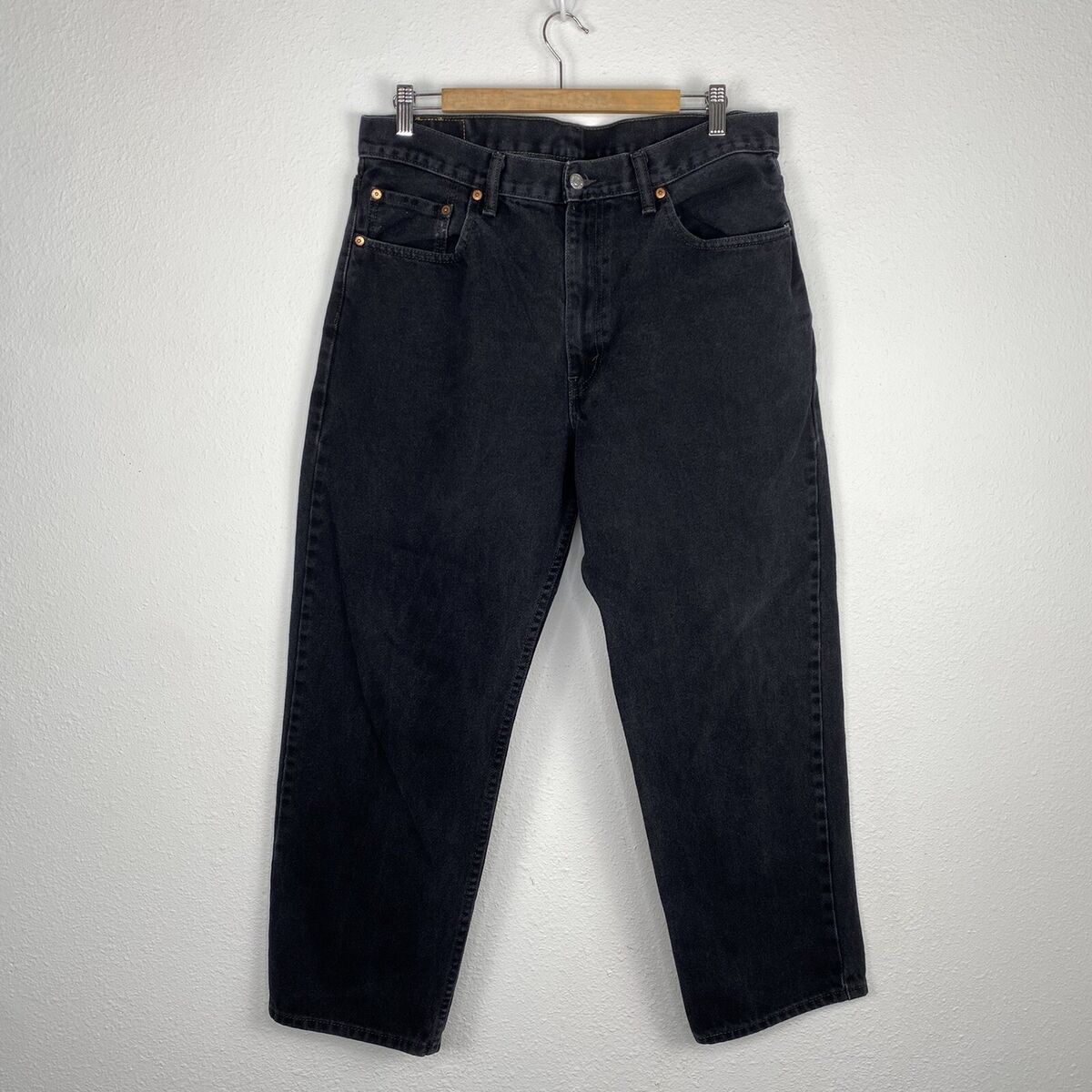 Levi's 550 Black Denim Jean Sz 36x30 Actual 36x28 | eBay Levi's 550 Black Denim Jean Sz 36x30 Actual 36x28 | eBay