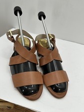 Michael Michael Kors Light Brown Ankle Strap Block Sandals 7M GREAT