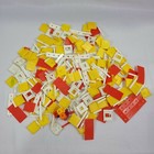 Red White Yellow Girder & Panel Lot Vintage Building Playset Parts Pieces Walls