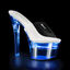 Pleaser cambiando 701 Dancing Flashdance color Pole piattaforma Muli Sandals Multi wIrIpW5q