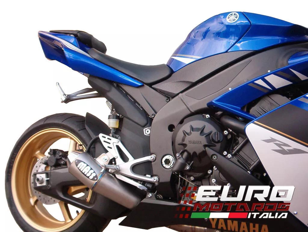 Yamaha YZF R1 2007 2008 MassMoto Terminal Exhaust Trumpet Titanium Curve Exhaust
