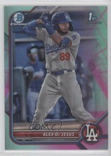 2022 Bowman Chrome Prospects Aqua & Pink Vapor Refractor /125 Alex De Jesus 0z0v