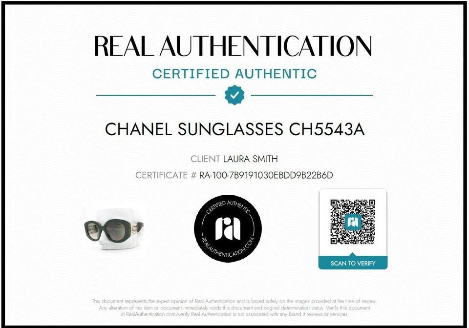 Gafas de sol Chanel verde oscuro cuentas giratorias transparentes ch5543A 1791/S3 con estuche Foto 2 de 4