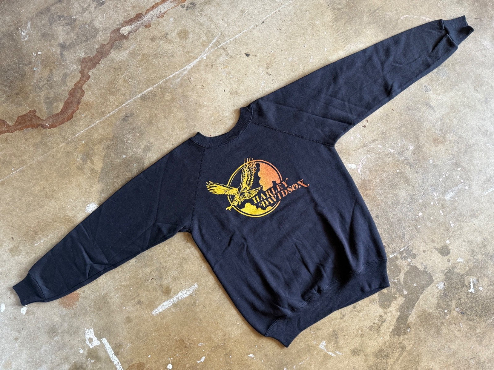 DEADSTOCK VINTAGE 80s HARLEY DAVIDSON BIKER MOTORCYCLE SWEATSHIRT SZ S T-SHIRT