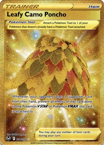 Leafy Camo Poncho (Secret) Secret Rare SWSH12: Silver Tempest 214/195 NM