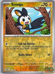 Emolga 029/086 Black Bolt Reverse Holo