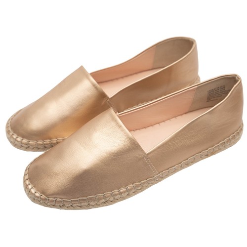 Nanette Lepore Lacie Rose Gold Espadrilles Flats Size 10