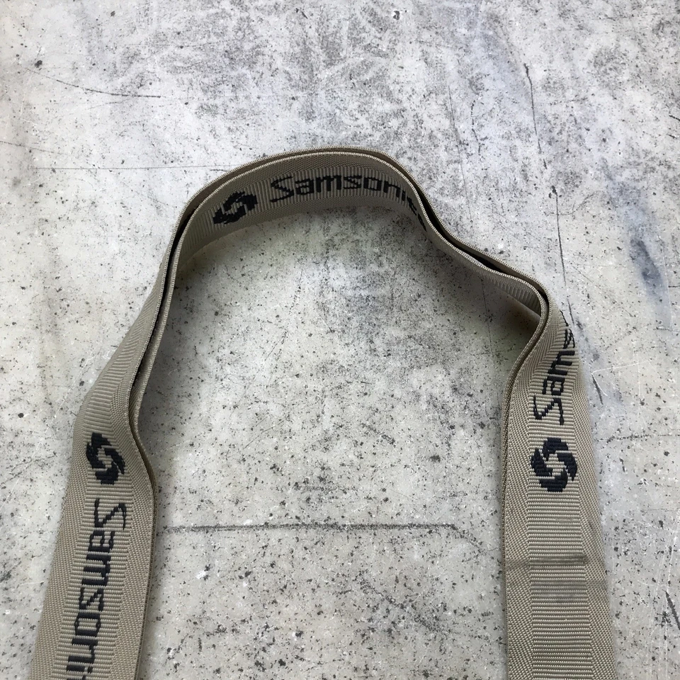 1 One Vintage Luggage Strap Samsonite Tan & Black - Buckle Strap 72” Max Length - Image 3 of 4
