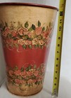 Vintage French Country Style Hand Painted Metal Sap Bucket — photo 6