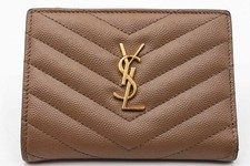 Saint Laurent Chevron Quilted Leather Cassandre Bifold Wallet Eb0326llrdu