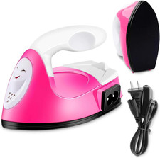 Mini Iron for Crafting 2.5" X 3.9"   Cute Mini Craft Iron for Patches, Sewing, Q