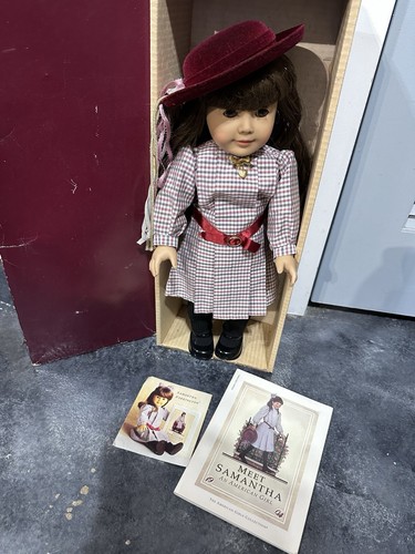 WHITE BODY Samantha Pleasant Co American Girl Doll W/book Locket Box Pamplet - Picture 2 of 18