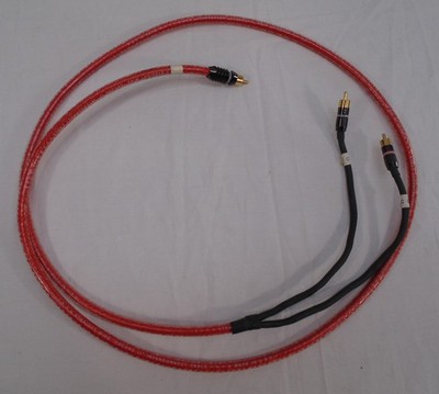 Straight Wire Encore II Subwoofer Speaker RCA Y-Cable Single Red 6' Interconnect