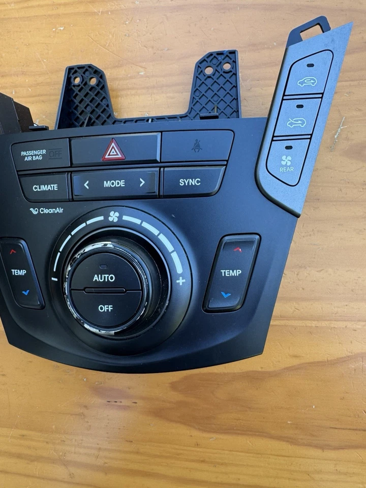 Hyundai Santa Fe 2017-2018 manual calefacción aire acondicionado control de temperatura OEM Foto 3 de 4