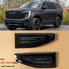 Oem 2021-2024 Gmc Fender Vent Emblem Badge For Yukon Yukon Xl Gloss Black Oem 2021-2024 Gmc Fender Vent Emblem Badge For Yukon Yukon Xl Gloss Black