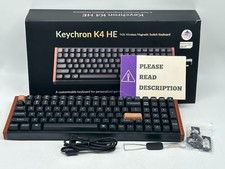 Keychron K4 HE Special Edition 96% Wireless RGB Mechanical Keyboard -Wood - READ