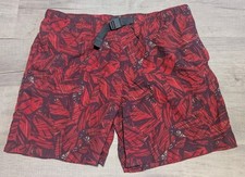 Columbia Omni Shade Flatwater Run Men's Sun Protection Swim Shorts Sz XL Red