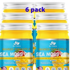 Wildcrafted Sea Moss Gel Mango-Pineapple - Vegan Non-GMO by Bio Vitalica