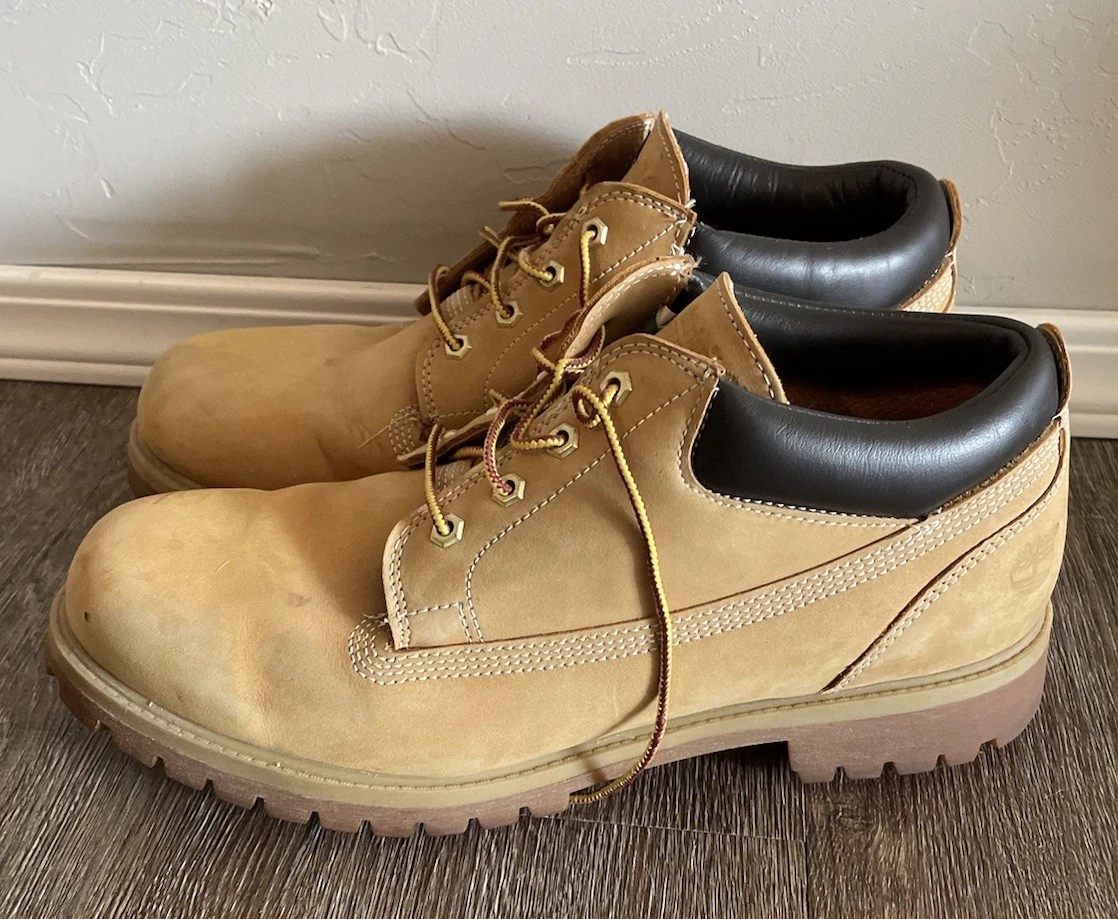 Timberland Men's Premium Waterproof Oxford Wheat Shoes Used Size 13