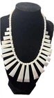 Vintage Mother of Pearl Style Costume Jewelry Necklace Wedding Summer