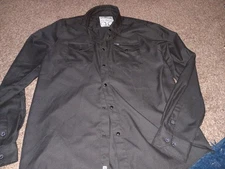 Dixxon The Outlaw Heritage 2020 Solid Black Flannel Shirt Men Large Tall