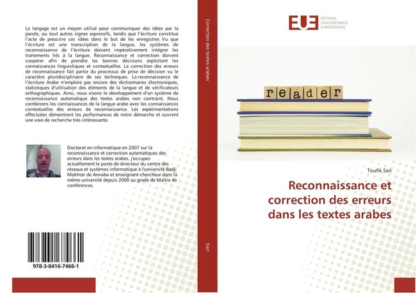 Reconnaissance Et Correction Des Erreurs Dans Les Textes Arabes Toufik Sari-image