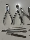 Metal Manual Curved Manicure/Pedicure Kit Clipper Nipper Tweezers LOT — photo 2