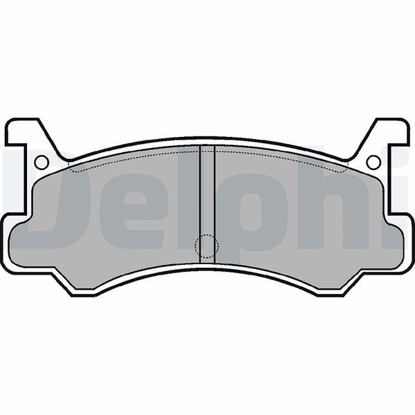 Delphi Bremsbelagsatz, Scheibenbremse Hinterachse U.A. FüR Daihatsu, Mazda-image