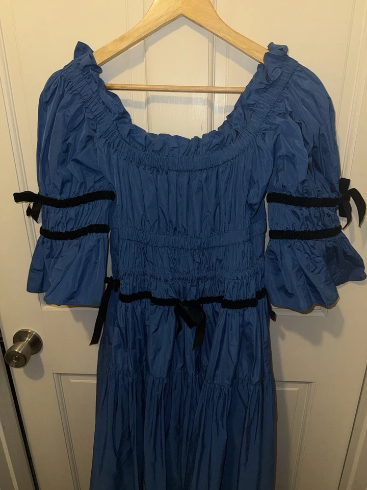 Vestido de tafetán de seda Molly Goddard Foto 4 de 4