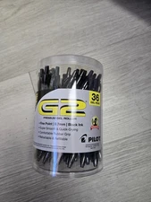 BRAND NEW Pilot 84065 Premium G2 0.7 mm Retractable Gel Pen - Fine, Black(36/PK)