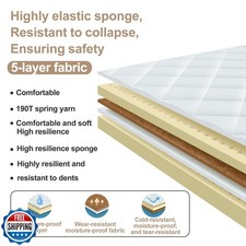 Jivifao Gymnastics Bar with Self-Inflating Mat for Kids, Adjustable Height Gy...