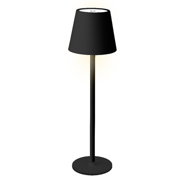 Led Tischlampe Kabellos Dimmbar Touch Schwarz Usb Outdoor Warmweiß Kaltweiß-image