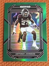 2023 Panini Prizm Draft Picks - Antonio Johnson #182 Green Prizm (RC)
