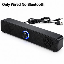 Stereo Bass Sound Computer Speakers 3.5mm USB Wired Soundbar for Desktop Laptop