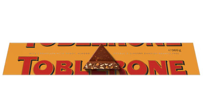Toblerone Orange Chocolate Bar  Orange Twist 360g Snack Baking Choc dipping