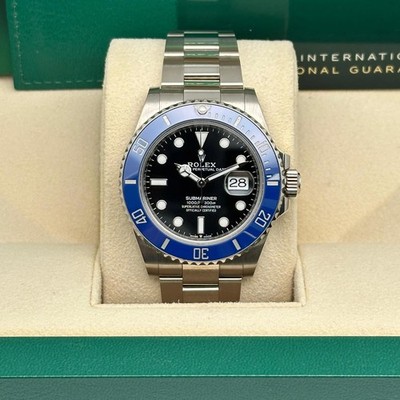 Rolex Submariner Cookie Monster 18K White Gold Ceramic Black Dial