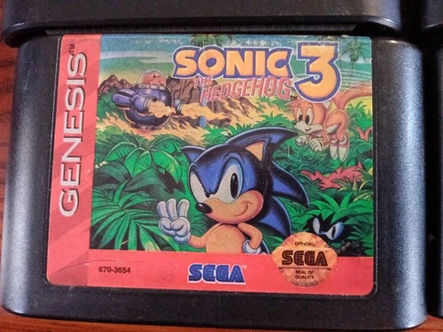 SEGA SONIC 3 GENESIS LOT+VINTAGE CARTRIGE
