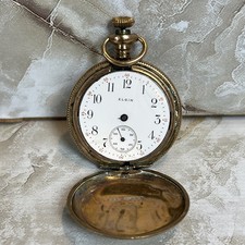 Antique Elgin Pocket Watch Grade 354, 1910, 0s, 15j FOR PARTS - NOT RUNNING