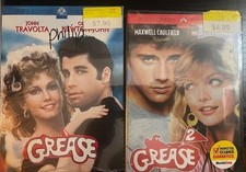 Grease and Grease 2 DVD Romance Action Adventure Thriller Cult USED GREAT COND