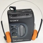 Sony Walkman WM-FX38 AM/FM Cassette Player New Belt Serviced + Retro Headphones