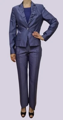 Hugo Boss Jolina / Tuccino Hosenanzug Anzug Blazer Gr. 40 / Hose Gr. 38 Lila - Bild 1 von 4