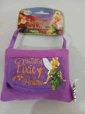 Rare With Tags Disney Fairies Tinkerbell Hanging Tooth Fairy Pillow 3x4" Pocket
