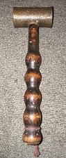Antique Hammer Specialty Metal Head Wooden Handle Cooper Shipwrights Carpenters
