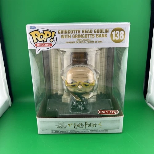 Funko Pop Deluxe Gringotts Head Goblin With Bank 138 Harry Potter (T45)